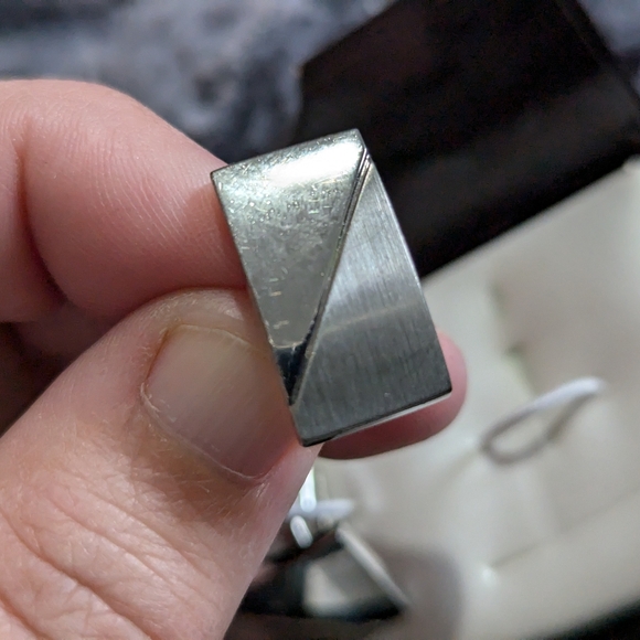 Haggar French Cuff Cufflinks and collar points - Picture 7 of 10